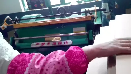 Máquina troqueladora y plegadora manual de entrega rápida de gran producción Ml 750